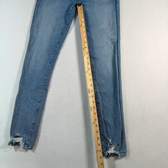 Agolde Jeans Womens 29 Blue Skinny Mid Rise Medium Wash Stretch - Picture 7 of 11